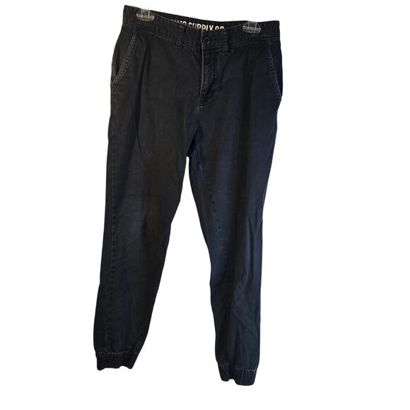 Mossimo Supply Co. Size 30 Men's Black Denim Jogger Pants [0438] - Picture 1 of 12
